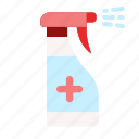 spray, disinfectant, alcohol, bottle