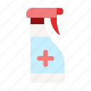 spray, bottle, disinfectant, alcohol