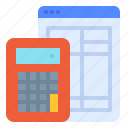 account, calculate, calculator, website