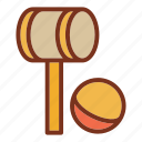 croquet, mallet, ball