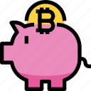 business, cryptocurrency, digital, money, piggy bank, saving