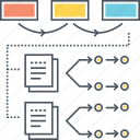 algorithms, flowchart, hierarchy, layout, scheme, sitemap, workflow