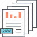 data, raw, chart, documents, reports