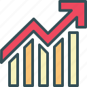 analytics, bar, chart, graph, increase