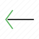 arrow, direction, indication, internet, left, navigation