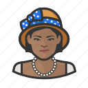 african, avatar, cloche hat, hat, woman