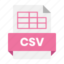 csv, doc, document, file, folder