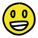 emoticon, happy, smile, smiley