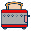 toaster, bread, bakery, food, restaurant