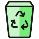 recycling, bin, trash