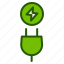 ecology, power, plug, electric, electricity, green