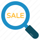 search, sale, glass, discount, zoom