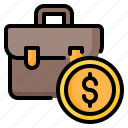 briefcase, bag, portfolio, job, business, dollar, money