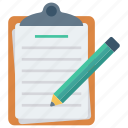 draft, list, note, notepad icon, pencil