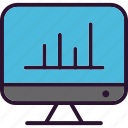 graph chart, led, education, online