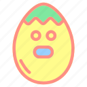 egg, emoji, emoticon, emoticons, expression, face×emotion