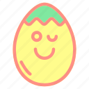 egg, emoji, emoticon, emoticons, expression, face×emotion