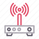 antenna, modem, router, signal, wireless