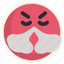 mad, angry, face, expression, emoticon, emoji, frustated