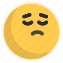 sad, upset, unhappy, face, emoji, emoticon