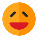 emoji, emoticon, happy, laugh, smile