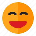 emoji, emoticon, happy, laugh, smile