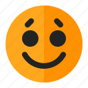 emoji, emoticon, happy, smile