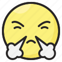 angry, emoji, emoticon, emotion, expression, face