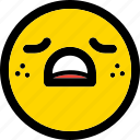 sad, emoji, emoticon, expression, face, smiley