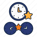 time, star, clock, watch, timer