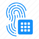 biometry, data, finger, password, pin