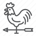 agriculture, arrow, cock, farming, rooster, vane, weather