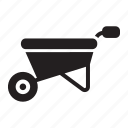 wheelbarrow, farming, and, gardening, construction, tool, agriculture