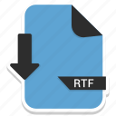 file extension name, rtf