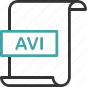 avi, document, extension, file, format, page, video