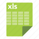 excel, file, format, spreadsheet, xls