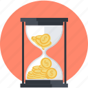 banking, deadline, finance, hourglass, money, time