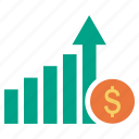 chart, dollar, finance, growth, income, sucess