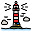 lighthouse, tower, signaling, guide, sea