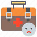 medical, suitcase, treatment, urgency