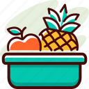 bucket, diet, fitness, food, fruit, healthy