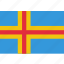 aland, country, flag, national 