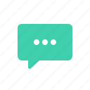 bubble, chat, message, processing, speech