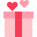 gift, heart, love, present, valentine