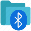 bluetooth, folder, files, documents, connection, blue, tooth