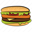 burger, fast food, food, hamburger, junk food