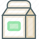 box, milk, bottle, drink