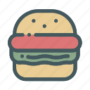 bread, burger, fast, food, ham, hamburger, junk