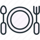 dish, food, fork, plate, spoon