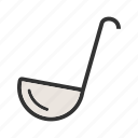 kitchen, ladle, cutlery, soup ladle